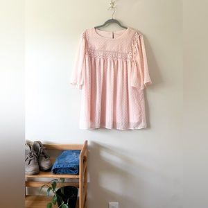 Darling blush pink blouse